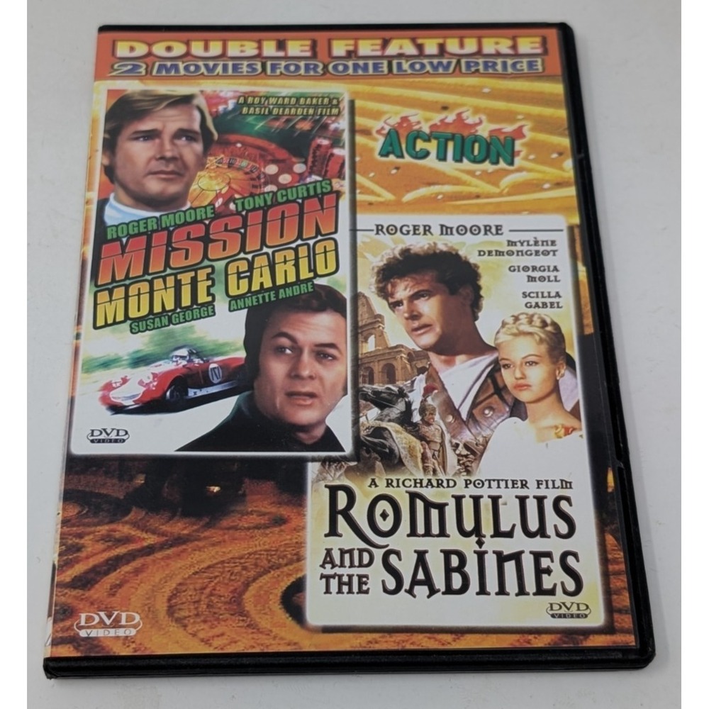 Roger Moore Mission Monte Carlo Romulus and the Sabines DVD Film Double Feature
